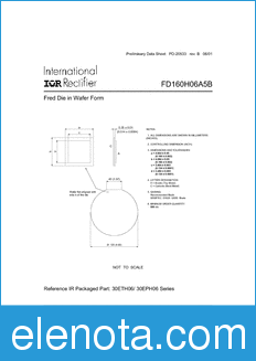 International Rectifier FD160H06A5B datasheet