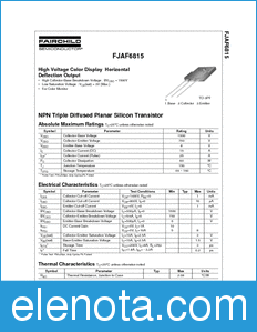 Fairchild FJAF6815 datasheet