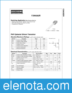 Fairchild FJN4302R datasheet