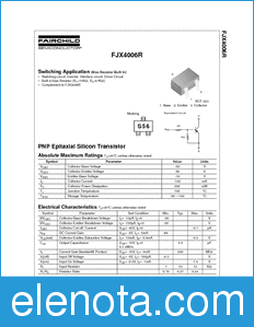 Fairchild FJX4006R datasheet