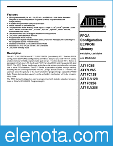 Atmel FPGA Configuration Memory datasheet