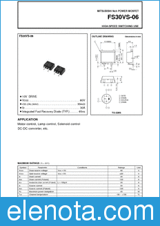 Mitsubishi FS30VS-06 datasheet