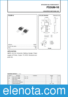 Mitsubishi FS3UM-10 datasheet