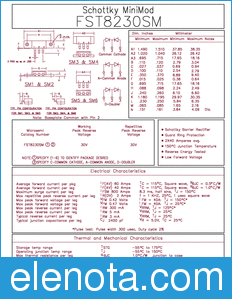 Microsemi FST8230SM datasheet