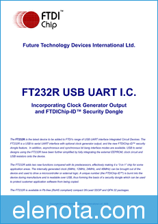 Future Technology FT232RL datasheet