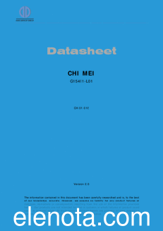 CHI MEI G154I1-L01 datasheet