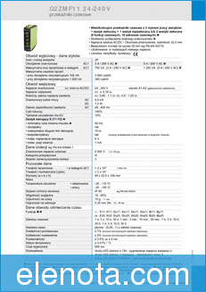 RELPOL G2ZMF11 24-240V datasheet