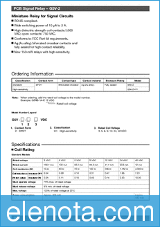 Omron G5V-2 datasheet
