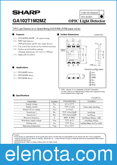 Sharp GA102T1M2MZ datasheet