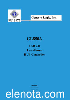 Genesys Logic Inc. GL850A datasheet