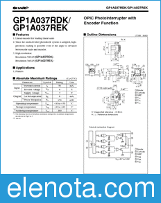 Sharp GP1A037RDK datasheet