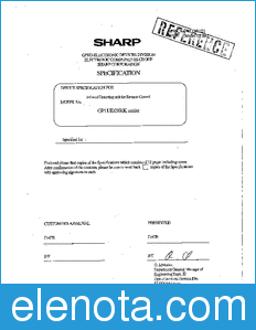 Sharp GP1UD28RK datasheet