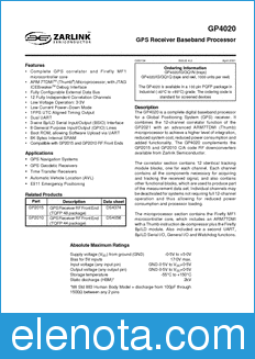 Zarlink Semiconductor GP4020 datasheet