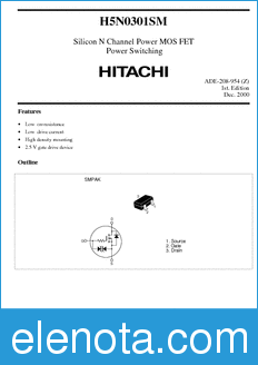 Hitachi H5N0301SM datasheet