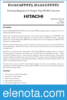 Hitachi HA16116FPJ datasheet