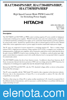 Hitachi HA17384SPS datasheet