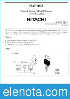 Hitachi HAF1005 datasheet