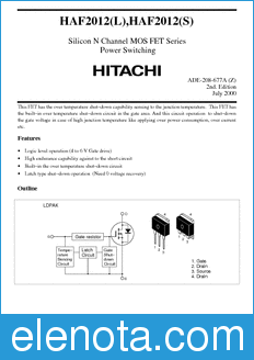 Hitachi HAF2012(L) datasheet