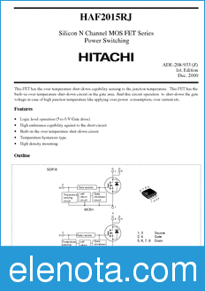 Hitachi HAF2015RJ datasheet