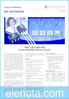 Micronas HAL1823 datasheet