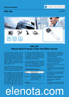 Micronas HAL830 datasheet