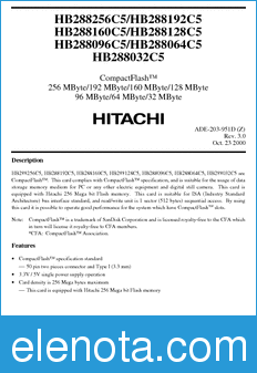 Hitachi HB288032C5 datasheet