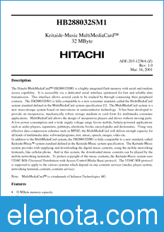 Hitachi HB288032SM1 datasheet