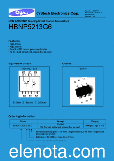 Cystech Electonics HBNP5213G6 datasheet