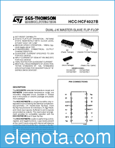 SGS-THOMSON HCC4027 datasheet