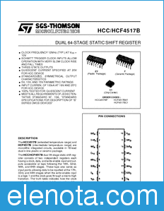 STMicroelectronics HCF4517BEY datasheet