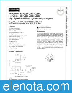 Fairchild HCPL0611 datasheet