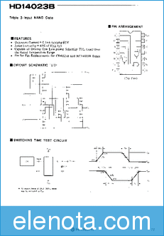 Hitachi Semiconductor HD14023B datasheet