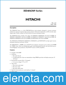 Hitachi HD404368 datasheet