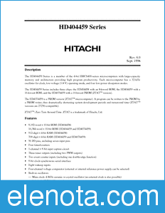 Hitachi HD4074459 datasheet