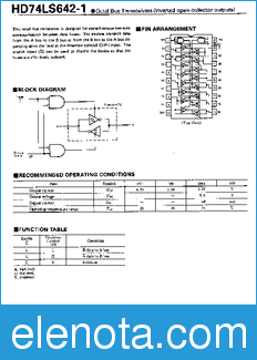 Hitachi HD74LS642-1 datasheet