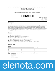 Hitachi HD74LV126A datasheet