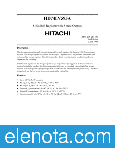 Hitachi HD74LV595A datasheet