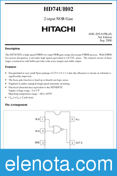 Hitachi HD74UH02 datasheet