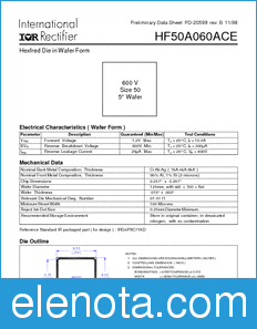 International Rectifier HF50A060ACE datasheet