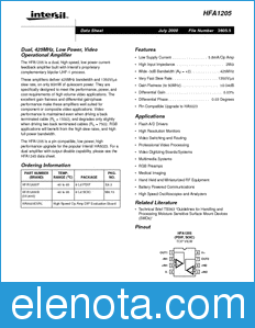 Intersil HFA1205IB datasheet