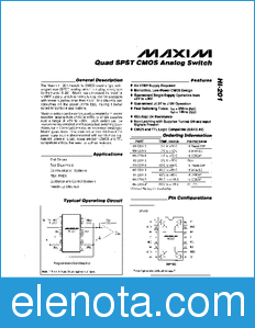 Maxim HI-201 datasheet