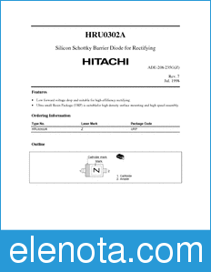 Hitachi HRU0302A datasheet