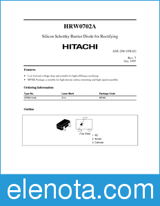 Hitachi HRW0702A datasheet