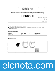 Hitachi HSB0104YP datasheet
