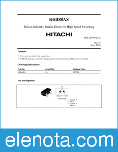 Hitachi HSB88AS datasheet