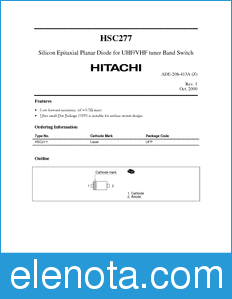 Hitachi HSC277 datasheet