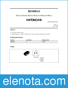 Hitachi HSM88AS datasheet