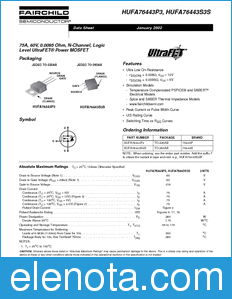 Fairchild HUFA76443P3 datasheet
