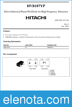 Hitachi HVB187YP datasheet