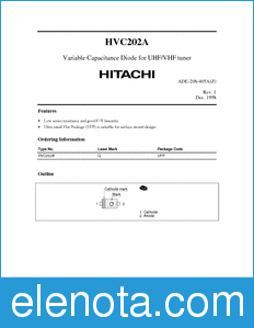 Hitachi HVC202A datasheet